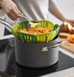 Folding Steamer Basket, "Green"