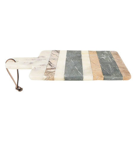 Marble Cutting Board with Leather Tie