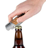 Olive Wood & Stainless Corkscrew Knife