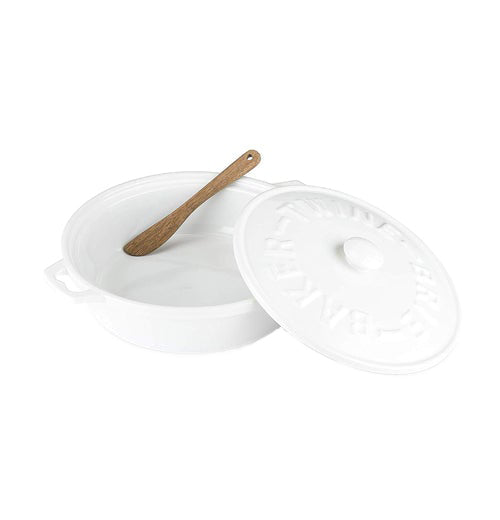 Ceramic Brie Baker &amp; Acacia Wood Spreader