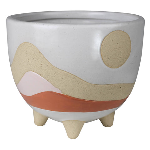 Desertscape Cachepot, Ceramic: Ceramic / Multi