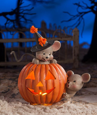 HALLOWEEN - "Mouse House" Figurine