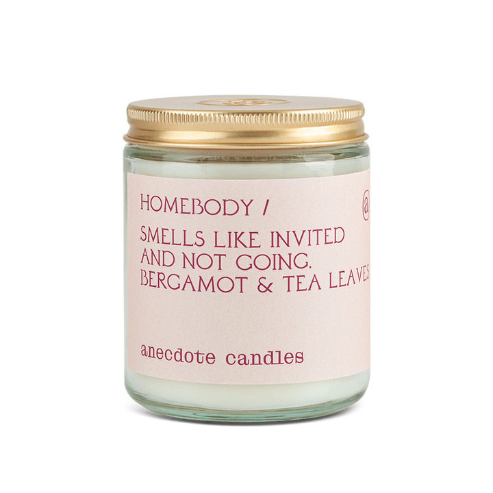 Homebody Candle (Bergamot &amp; Tea Leaves) Candle: 7.8 oz glass jar