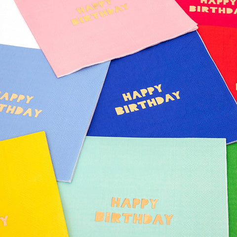 Happy Birthday Small Paper Napkins