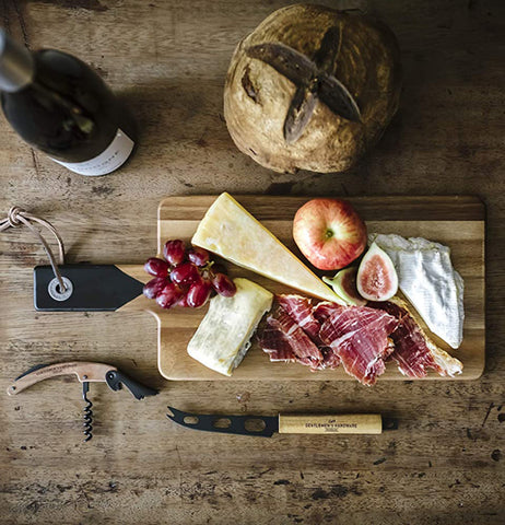 Cheese and Wine Serving Set with Knife and Bottle Opener