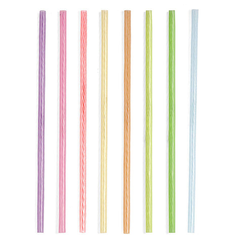 Kikkerland Bright Color Reusable Straws