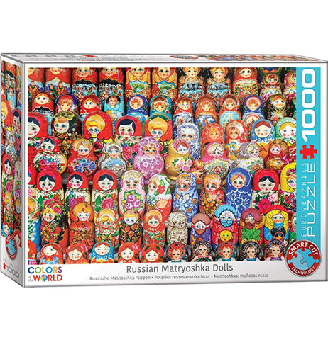 Russian Matryoshka Dolls 1000-Piece Puzzle