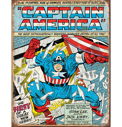 Captain America Tin Sign