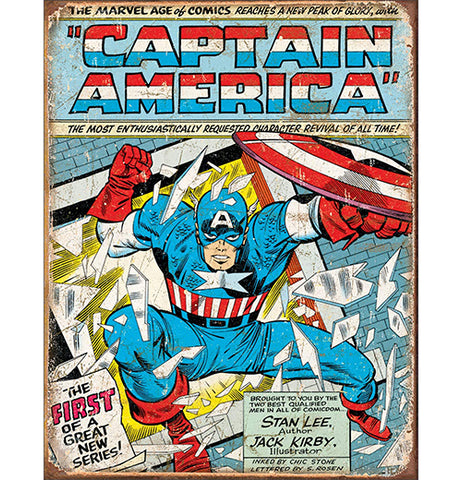 Captain America Tin Sign