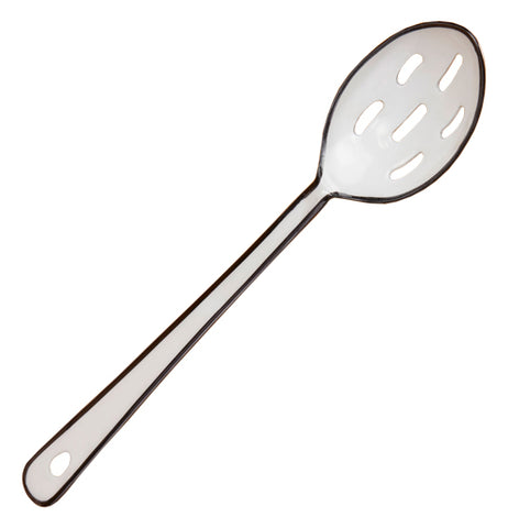 Outline Enamel Slotted Spoon