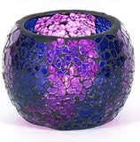 Crackle Mosaic Tea Light Holder
