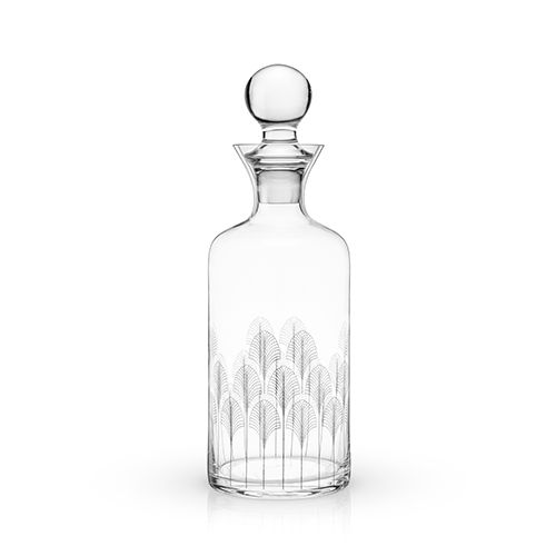 "Deco" Etched Crystal Liquor Decanter