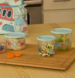 Snack Containers, Large (Set of 2) "Ocean"