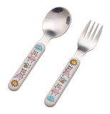 Clementine the bear fork and spoon.