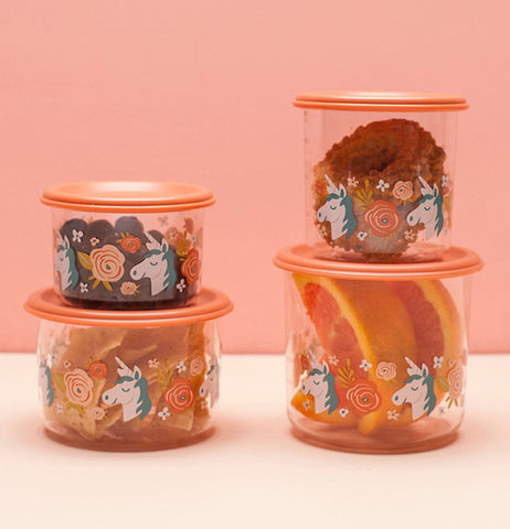 Snack Containers, Large (Set of 2) "Unicorn"