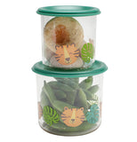 Snack Containers, Large (Set of 2) "Tiger"