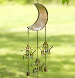 Moon and Stars with Dangles Windchime