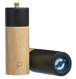 Black and Natural Salt and Pepper Mill
