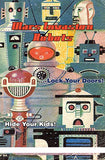 Vintage Robot Toy Mini Matchbox