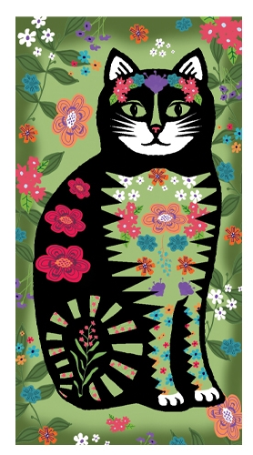 "Flower Power Cat" Matchbox