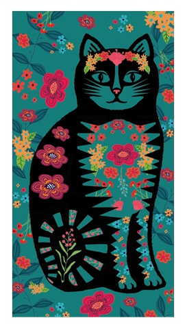 "Flower Power Cat" Matchbox