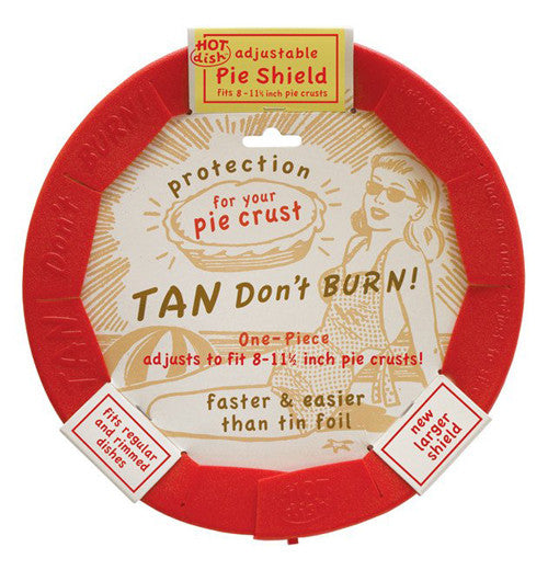 One piece pie shield has "tan don&
