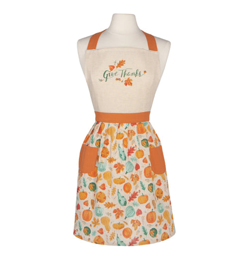 THANKSGIVING Apron, Classic Autumn Harvest