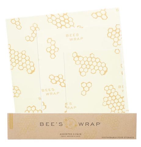 This Food Wrap is made from beeswax, organic cotton, organic jojoba oil, and tree resin, and made to wrap bread, cheese, or vegetables.