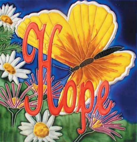 Hope Butterfly Tile