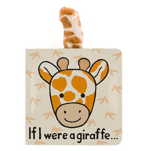 This small baby book has a giraffe&