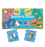 These two title puzzles shows the rabbit painting before and after under the "Before and After" Educational Game set. 