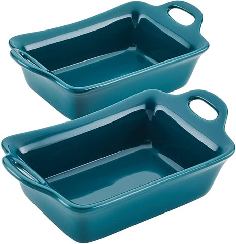 Teal Rectangular Au Gratin Bakeware