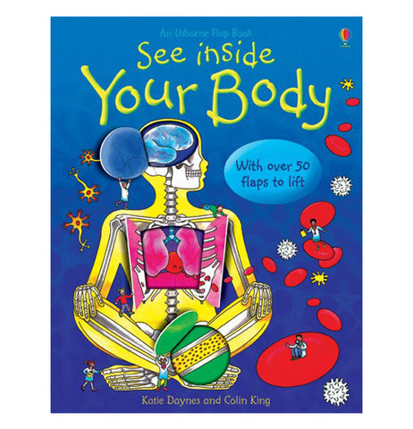 The "See inside Your Body" Lift-the-Flap is a blue book with a human skeleton showing the organs.