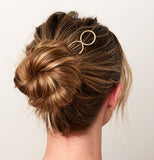 Brass Circle Hair Stick