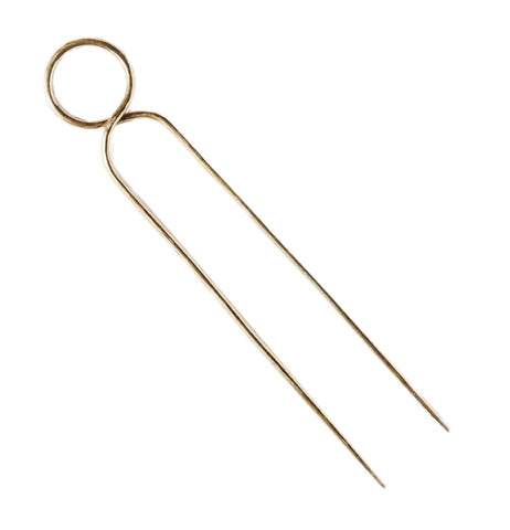 Brass Circle Hair Stick