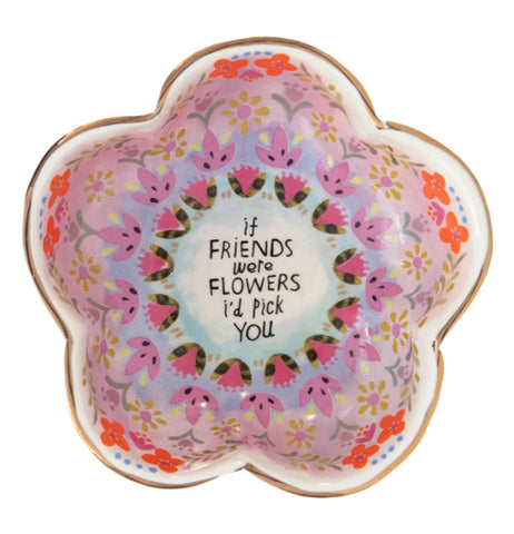 "Friends" Flower Shaped Secret Message Candle
