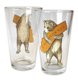 California Bear Hug Pint Glass