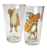 California Bear Hug Pint Glass