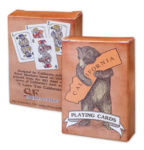 California Bear Hug Playing Cards