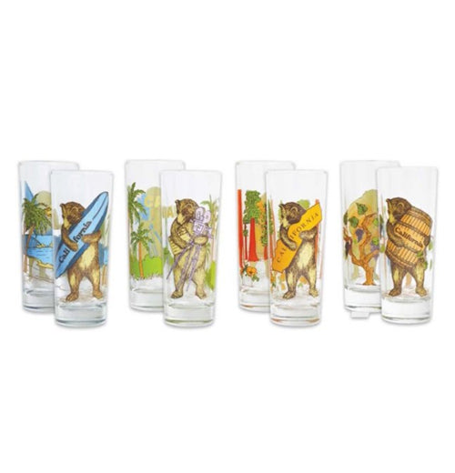 California Bear Shooters- Set of 4