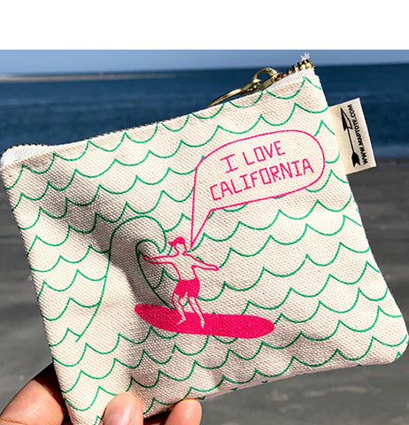 I Love California Coin Purse