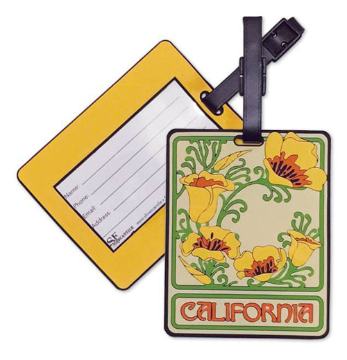 California Poppies Luggage Tag