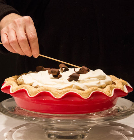 Ceramic Pie Plate "Rose"