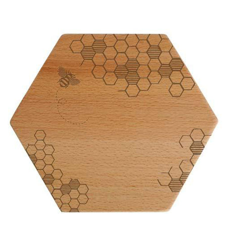 Cheese Board, Solid Beechwood "Honey Bee"