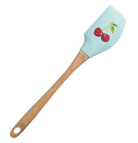 silicone spatula with cherries.