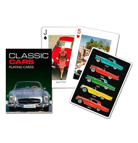 Classic Cars Single Deck Playing Cards