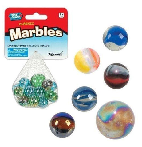 "Classic Glass Marbles"