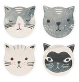 Coasters Soak Up (Set of 4) "Cats Meow"