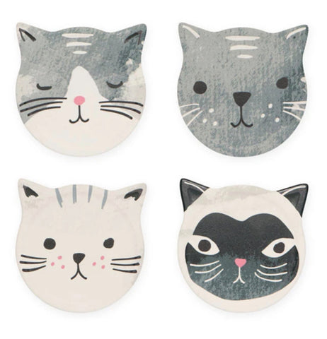 Thirstystone Cat Coasters Brand New Set Cat Coasters