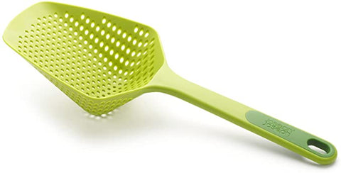 Colander Strainer Slotted Spoon, Large, Green